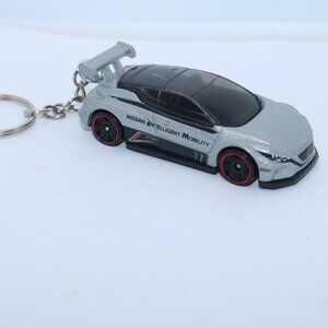 Hot Wheels Green Speed Nissan Leaf Nismo CUSTOM keychain